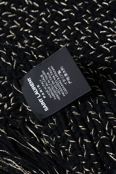Saint Laurent, chunky gebreide oversized sjaal
