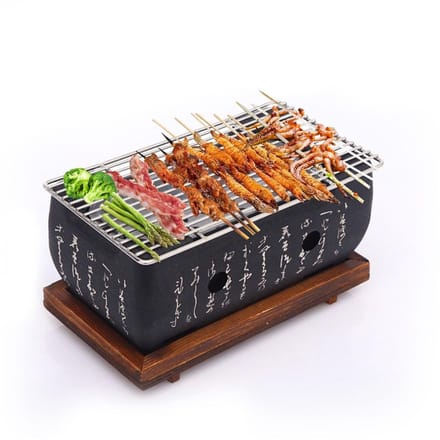 Dailygoody - Japanse grill - Mini houtskooltafelgrill - Draagbaar en