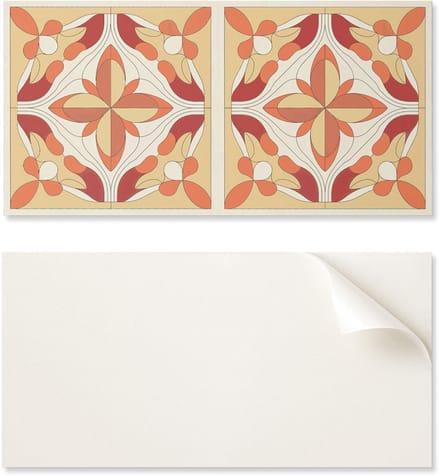 Zelfklevend vinylpaneel met print, 100x50 cm, abstract bloemenpatroon