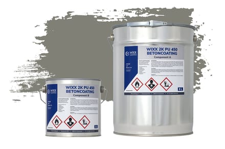 Wixx 2K PU 450 Betoncoating - 5L - RAL 7023 | Betongrijs