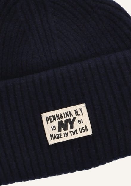 Penn & Ink Beanie W25b354 Mutsen Dames - Donkerblauw - Maat ONESIZE