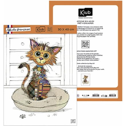 Poster Kiub Kook Chaton Mignon