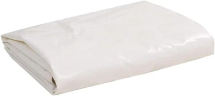 Afdekzeil PVC - Waterdicht zeil - Bescherming buiten - Scheurbestendig canvas - 6 x 8 m - Wit