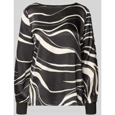 s.Oliver BLACK LABEL - Dames t-shirt - Maat S - Vrouwen - ZWART - Viscose