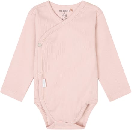 Noppies Narellan Lange Mouwen Romper - Rose Smoke - Mt. 56