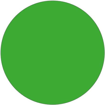 Rond lichtgroen bord | gecoat dibond materiaal | 40 cm