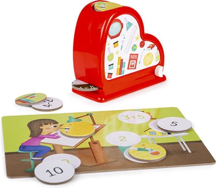 Eurekakids Maths Game - Methode Spelenderwijs Leren Rekenen - Met Dispenser en 24 Schijven