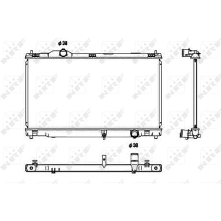 Radiator, motorkoeling NRF 53680