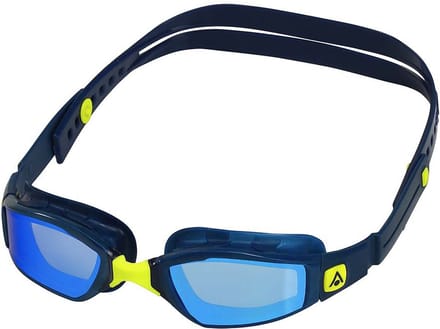 Aquasphere Ninja - Zwembril - Volwassenen - Blue Titanium Mirrored Lens - Blauw