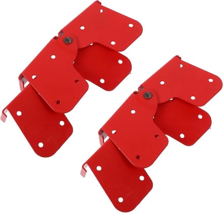 Vouwtrap Scharnieren - Zoldertrap Onderdelen - Trap Verstevigen - Aluminiumlegering - 4 Stuks - Rood