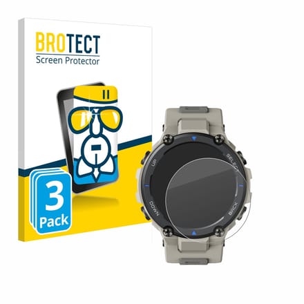Screenprotector 3 Stuks voor Huami Amazfit T-Rex Pro Beschermglas transparant
