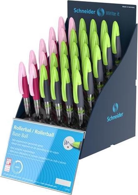 Rollerball Schneider Base SiS-display 30x NL-FR inhoud: 10x S-188329 20x S-188321