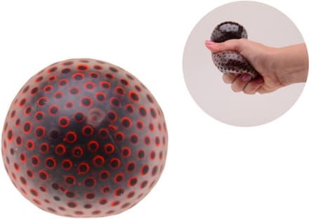 Johntoy stressbal neon beads squeeze bal sensorisch speelgoed multi.