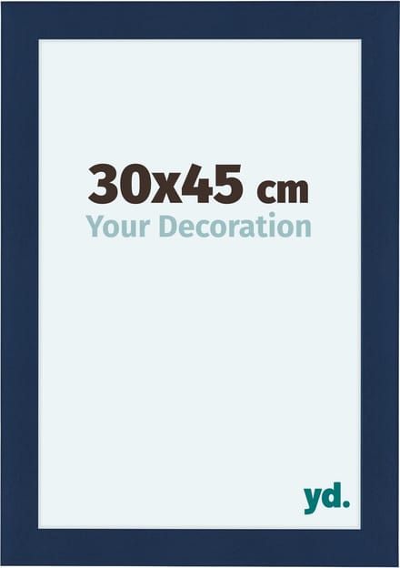 Your Decoration - Fotolijst 30x45 cm - MDF - Donkerblauw Geveegd - Como