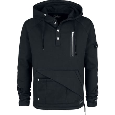 Vixxsin - Gothic Trui met capuchon - Faustus Top - S tot XL - voor Mannen - zwart