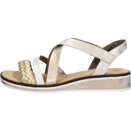 Rieker Sandalen Plat Sandalen Plat - Goudkleur - Maat 38