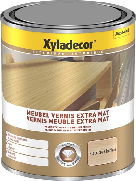 Xyladecor Meubel Vernis Extra Mat Kleurloos 1 L