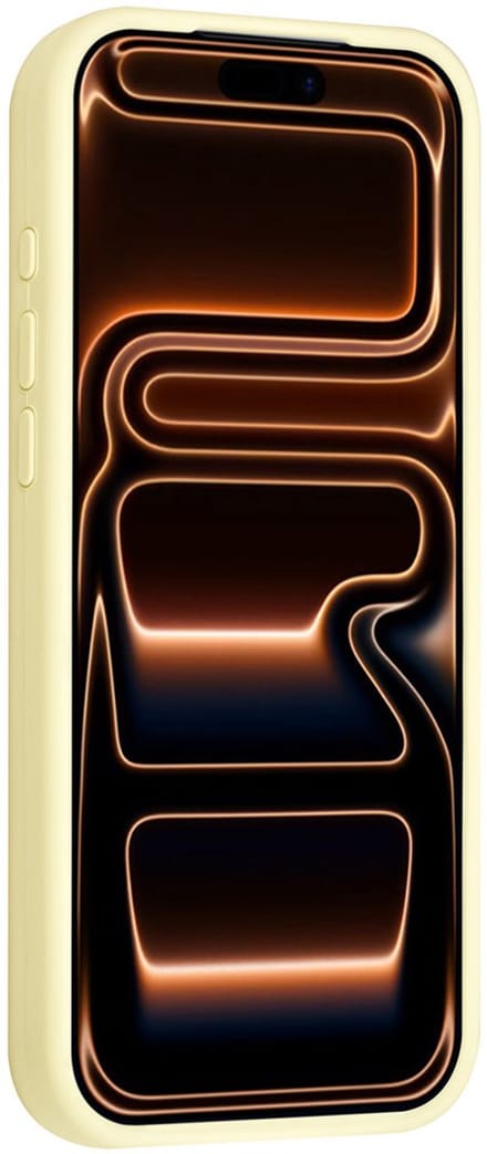 TUNIQ telefoonhoesje voor Apple iPhone 16 Pro Max - MagSafe siliconen backcover - Geel