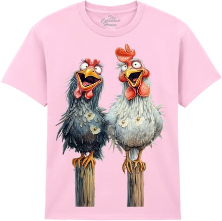 Gekke Kippen Friendly Chickens The Coloured House T-shirt S