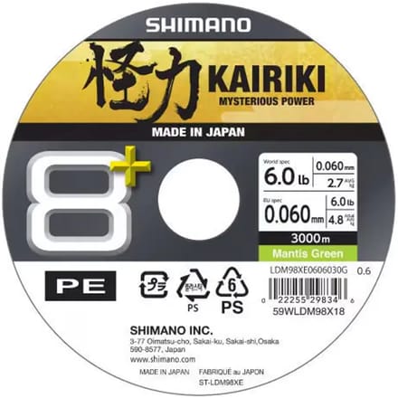 Vlecht Shimano Kairiki 8+ 3000 m