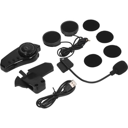 Motorhelm Headset Speakers Ondersteuning Handsfree Bellen Stereo Bluetooth 800mAh IP67 Waterdicht black