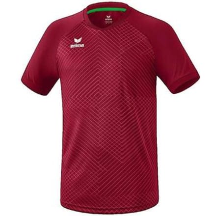 Erima Madrid Shirt Korte Mouw Heren - Bordeaux | Maat: S