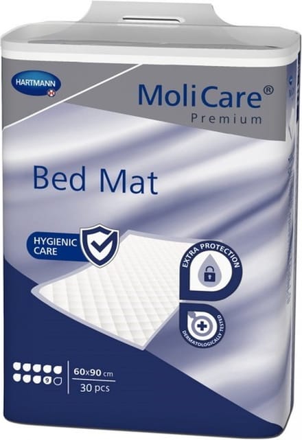 Hartmann Molicare Premium Bed Mat 9 gouttes 60 x 90 cm - 1 paquet de 30 protections