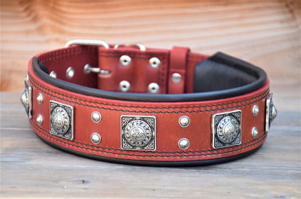 THE EROS "RED" HONDEN HALSBAND 57-65 CM