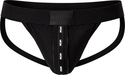 Barcode Berlin Mesh Jock Tel Black - MAAT S - Heren Ondergoed - Jockstrap voor Man - Mannen Jock