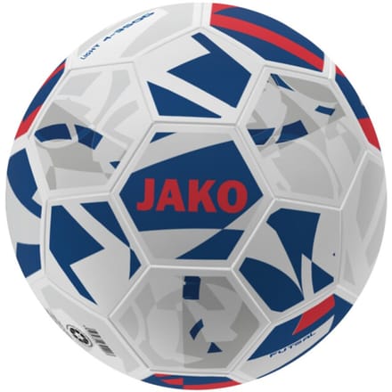 Jako Lightbal Futsal 350G Voetbal - Wit / Navy / Rood | Maat: 4