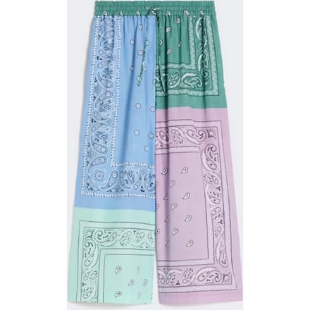 multicolor vrouw bedrukte katoenen broek