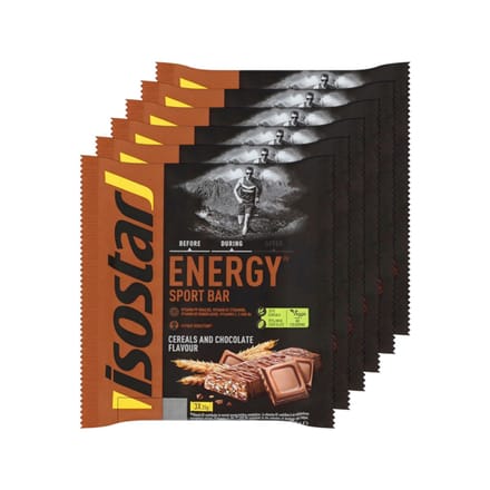 Isostar | Energy Sport Bar Chocolate & Cereals 3 Pack | 6 stuks | 6 x 35 gram
