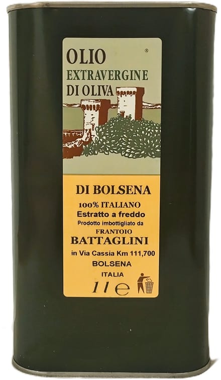 Battaglini Olijfolie - Extra Vergine - Italië- Blik 1 liter