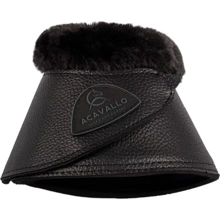 Paardenklokken met bont en klittenbandsluiting Acavallo