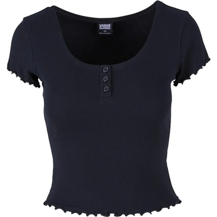 Urban Classics - Rib Babylock Top - 4XL - Zwart