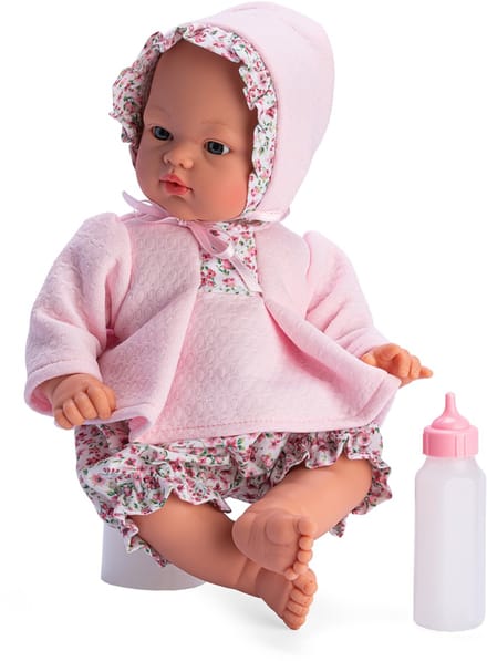 ASI DREAMS Pop - Koke 36 Cm - Bloemenkleding - Roze