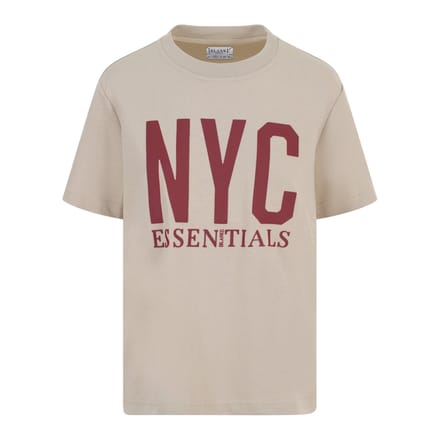 Blank Essentials Dames/Dames Newyork Grafisch T-Shirt (Zomerzand)