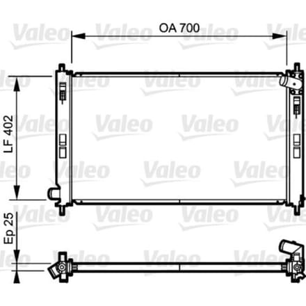 Radiator, motorkoeling VALEO 735200