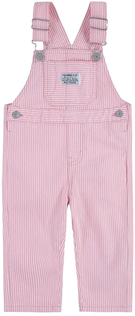 Levi´s ® Kids Railroad Stripe Mouwloze Romper Roze 18 Months Meisje
