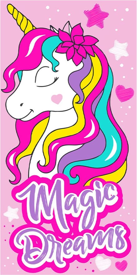 Unicorn Strandlaken, Magic Dreams - 70 x 140 cm - Polyester
