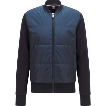 Boss Heren Skiles Gewatteerde Hybrid Jas (Marineblauw)