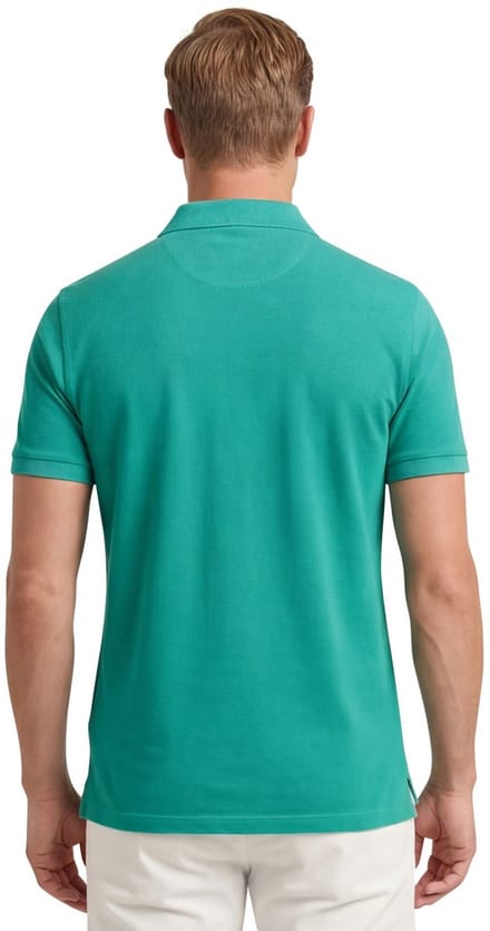 Gant poloshirt korte mouw turquoise