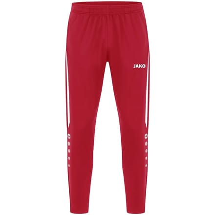 Jako Power Polyesterbroek Heren - Wit / Rood | Maat: 3XL