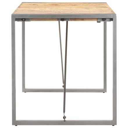 vidaXL - Eettafel - 140x70x75 - cm - massief - ruw - mangohout