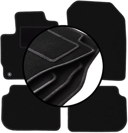 Complete set veloursmatten voor: Mitsubishi Colt VII hatchback (2008-2012)
