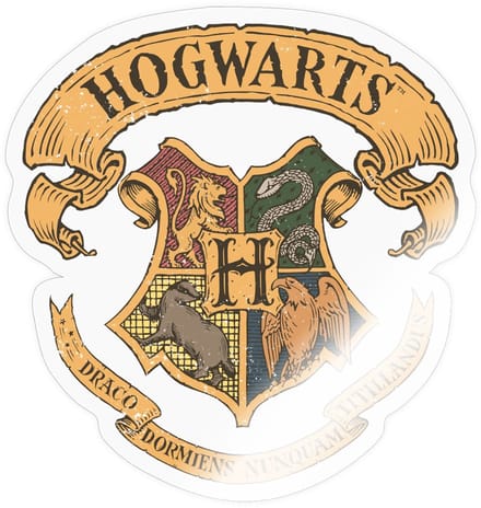 Harry Potter Zweinstein Wapenschild Hogwarts Sticker Maat S (max. 10 x 10cm)