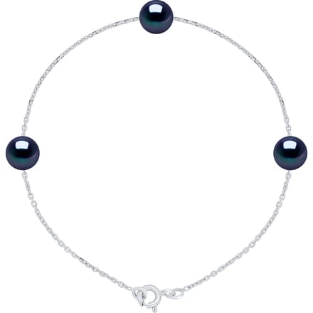 Armband 3 Echte Cultiveerde Zoetwaterparels Rond 7-8 mm