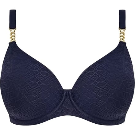 Fantasie - Azores Plunge Bikini Top Midnight - maat 75E - Blauw