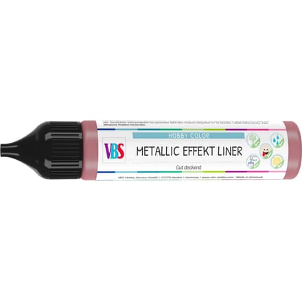 VBS Metallic Effect Liner, 28 ml - Rood