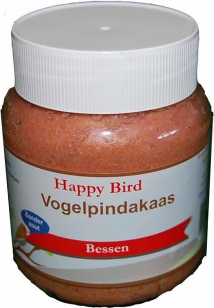 Happy Bird Vogelpindakaas in Pot Bessen 360 gr